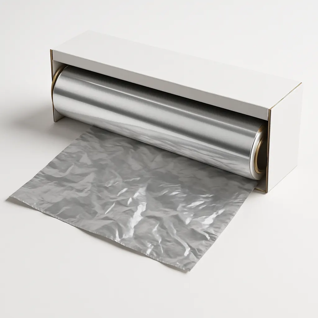Heavy-Duty Aluminum Foil Roll — shown at an angle