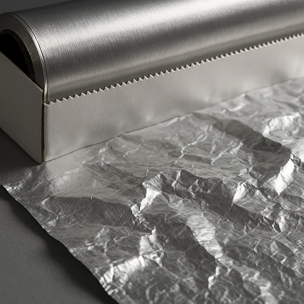 Heavy-Duty Aluminum Foil Roll — material close-up
