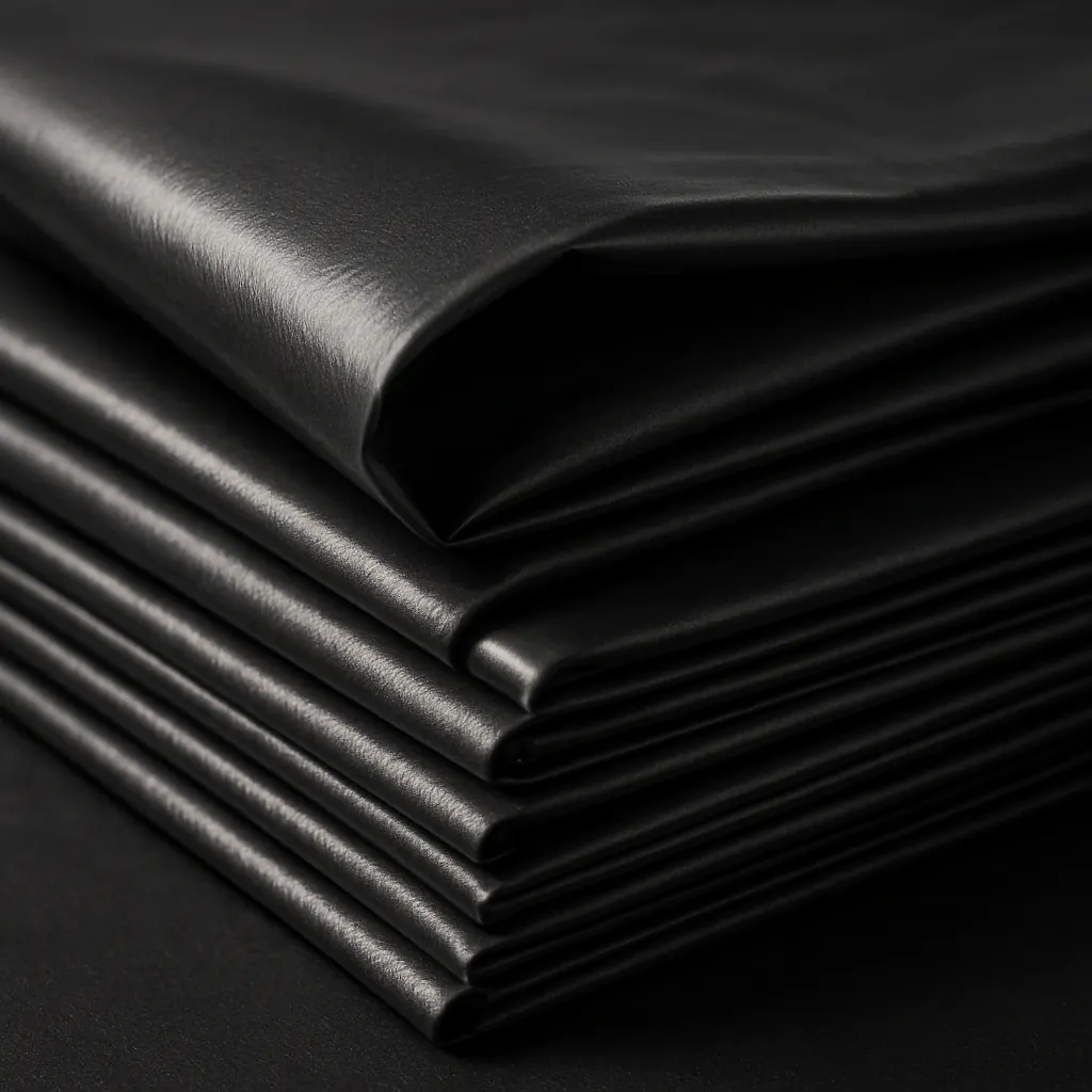 Heavy-Duty Trash Bags, 55-60 Gallon — material close-up